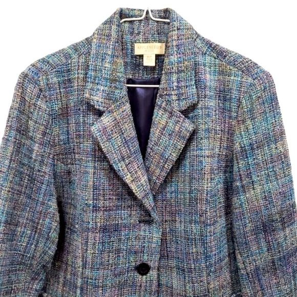 Appleseed’s Tweed Blazer Sz 16P - Picture 3 of 16